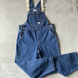 madewell work wear overalls blue jean womens size xl oversize